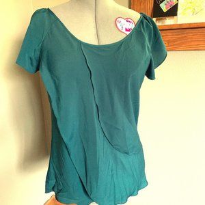Beautiful Teal Mossimo Ruffle Blouse